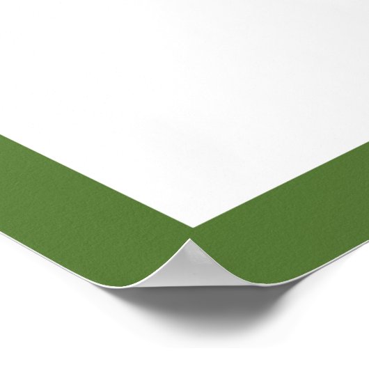 Aangepaste groene letter A monogram retro kinderka Poster (Hoek)