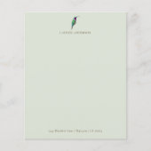 Aangepaste groene Lucifer Hummingbird briefpapier (Voorkant)