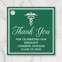 Aangepaste groene medische school afstudeerfeest