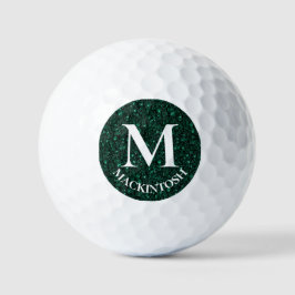 Aangepaste groene monogram golfballen