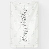 Aangepaste groene naambanner spandoek (Verticaal)