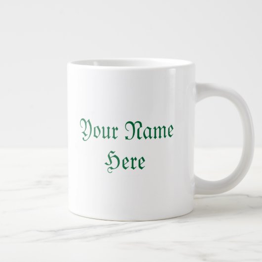 Aangepaste groene Pagan Pride Jumbo Mok (Rechts)