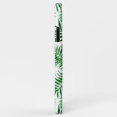 Aangepaste groene palmbladeren tropisch zomerpatro Case-Mate iPhone case (Achterkant/rechts)