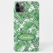 Aangepaste groene palmbladeren tropisch zomerpatro Case-Mate iPhone case (Achterkant)