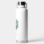 Aangepaste groene plant afbeelding en bewerkbare t waterfles (Achterkant)