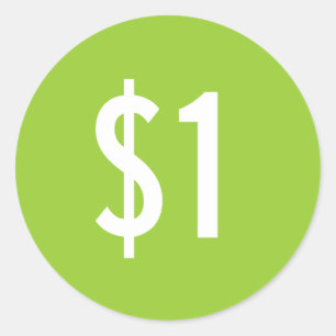 Aangepaste groene prijs Sticker