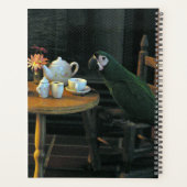 Aangepaste groene rotatietestenreeks en tabelfoto planner (Achterkant)