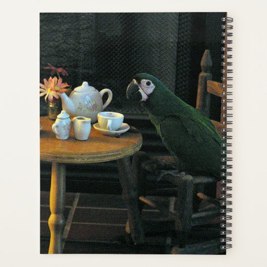 Aangepaste groene rotatietestenreeks en tabelfoto planner (Achterkant)