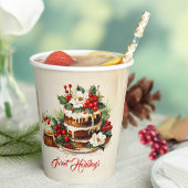 Aangepaste Groene Rustieke Pine Script Kerst Papieren Bekers