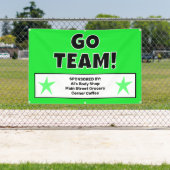 Aangepaste groene teambanner spandoek (Insitu)