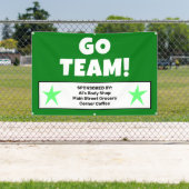 Aangepaste groene teambanner spandoek (Insitu)