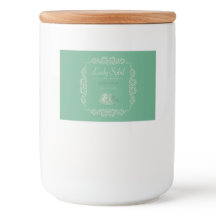 aangepaste groene theelabel