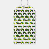 Aangepaste groene tractoren cadeaulabel (Achterkant)