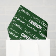 Aangepaste groene typografie naamcollage Kerstmis