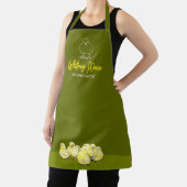 Aangepaste groene veganistische chick schort (Insitu)