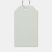 Aangepaste groene waterverf golvende bruiloft cadeaulabel (Achterkant)