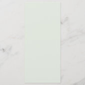 Aangepaste groene waterverf golvende bruiloft menu (Achterkant)