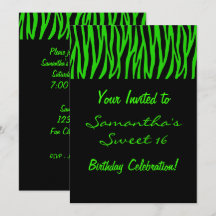 Aangepaste Groene Zebra