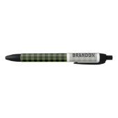 Aangepaste groene zwarte Buffalo Lumberjack Check Inkt Pen (Bodem)