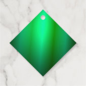 Aangepaste groene zwarte kleur blanco sjabloon tre bedankjes labels (Achterkant)