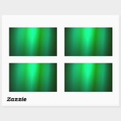 Aangepaste groene zwarte kleur Blank Trendy Sjablo Rechthoekige Sticker (Vel)