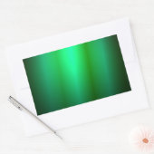Aangepaste groene zwarte kleur Blank Trendy Sjablo Rechthoekige Sticker (Envelop)