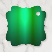 Aangepaste groene zwarte kleuren Blank Sjabloon vo Bedankjes Labels (Achterkant)