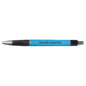 Aangepaste groepsnaam en promotionele tekst blauw pen (Voorkant)