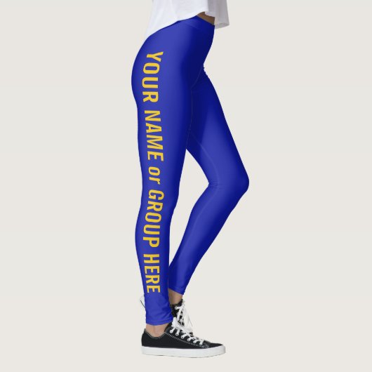 Aangepaste groepsnaam en  tekst Leggings voor vrou (Rechts)