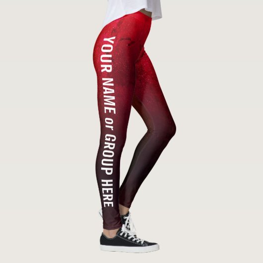 Aangepaste groepsnaam en tekst Leggings vrouwen (Rechts)