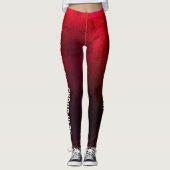 Aangepaste groepsnaam en tekst Leggings vrouwen (Voorkant)