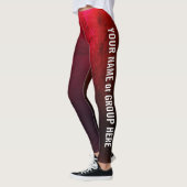 Aangepaste groepsnaam en tekst Leggings vrouwen (Links)