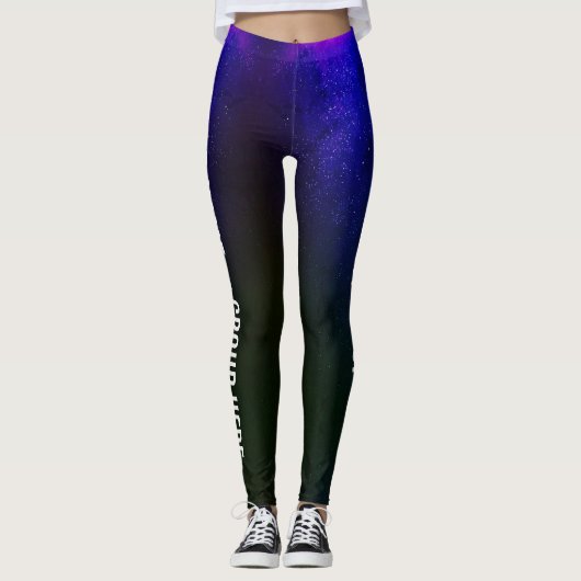 Aangepaste groepsnaam en tekst Leggings vrouwen (Voorkant)