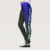 Aangepaste groepsnaam en tekst Leggings vrouwen (Links)
