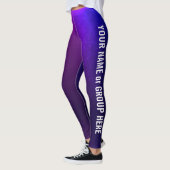 Aangepaste groepsnaam en tekst Leggings vrouwen (Links)