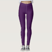 Aangepaste groepsnaam en tekst Leggings vrouwen (Voorkant)