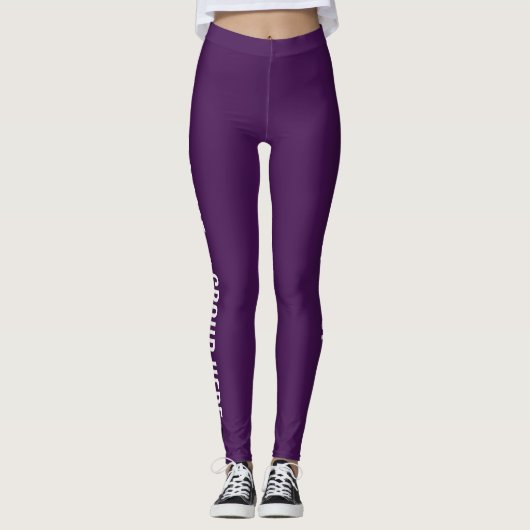 Aangepaste groepsnaam en tekst Leggings vrouwen (Voorkant)