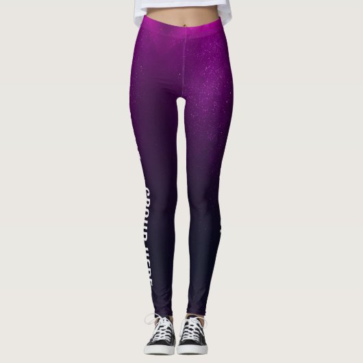 Aangepaste groepsnaam en tekst Leggings vrouwen (Voorkant)