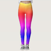 Aangepaste groepsnaam en tekst Leggings vrouwen (Voorkant)