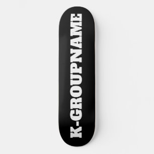 AANGEPASTE GROEPSNAAM KPOP (MINIMALIST) PERSOONLIJK SKATEBOARD