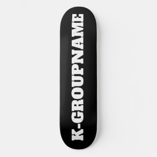 AANGEPASTE GROEPSNAAM KPOP (MINIMALIST) PERSOONLIJK SKATEBOARD