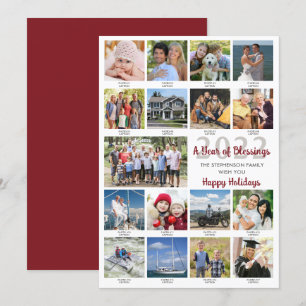 Aangepaste groet 17 foto-inkuilonderschriften feestdagenkaart