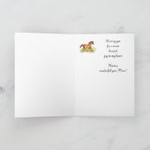 Aangepaste groet, Moederdag, paarden, slachtdieren Kaart (Binnen)