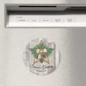 Aangepaste groeten/Namen kerstmagneet Magneet (Insitu (Vaatwasser))