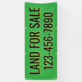 Aangepaste grond te koop of te huur omheining spandoek (Verticaal)