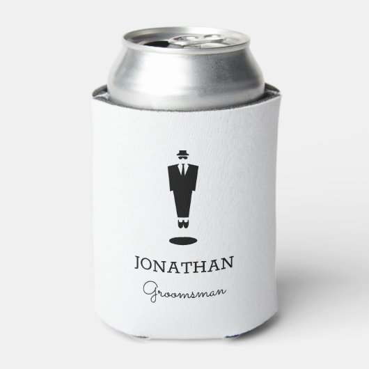 Aangepaste Groomsman Gift Wedding Party Blikjeskoeler (Blikje Voorkant)