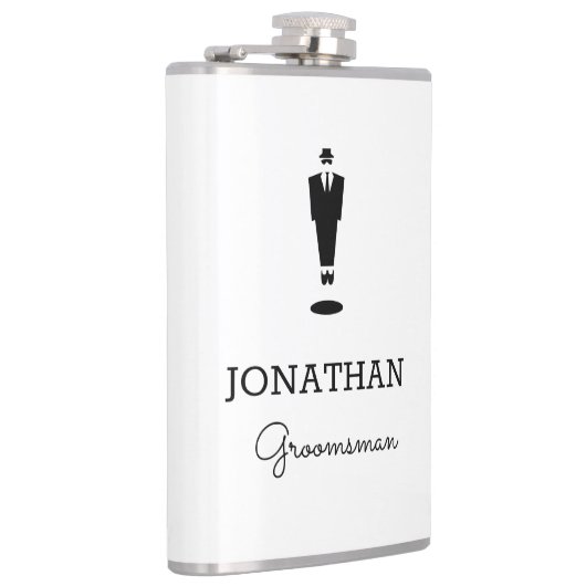 Aangepaste Groomsman Gift Wedding Party Heupfles (Rechts)