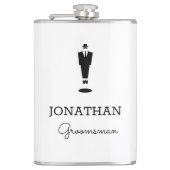 Aangepaste Groomsman Gift Wedding Party Heupfles (Voorkant)