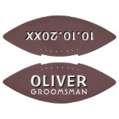 Aangepaste Groomsman naam bruiloft Datum keepomwil American Football (Panelen)