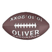 Aangepaste Groomsman naam bruiloft Datum keepomwil American Football (Voorkant)